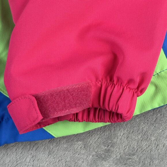 Top&Sky Kids Jacket Kids XL Pink Green Blue Colorblock Hooded Windbreaker‎ - Picture 10 of 16